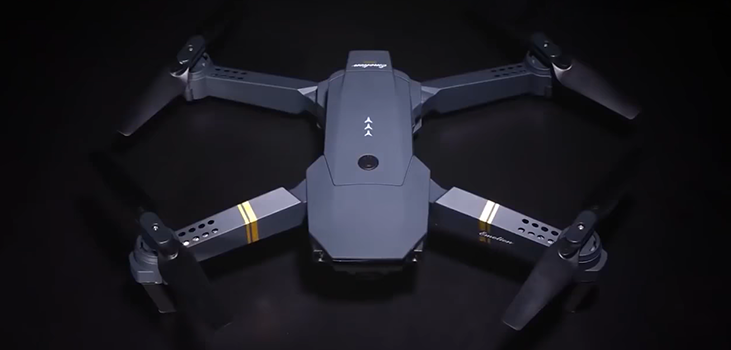 Drone 4K on black background
