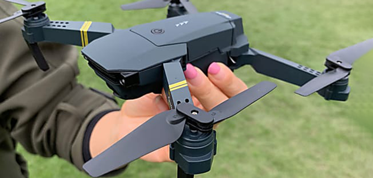 hand with Stealth Drone 4K