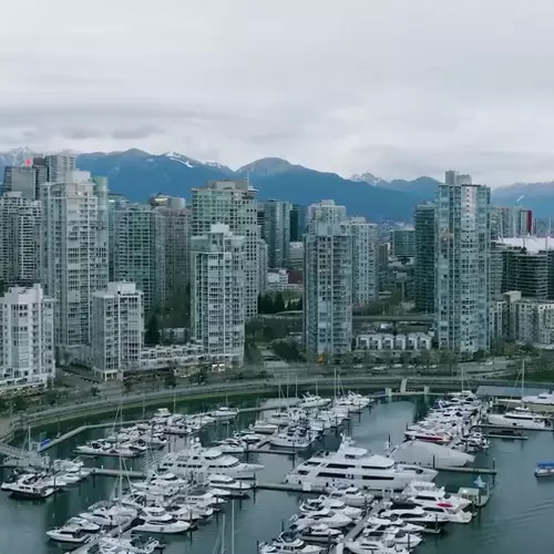 gif of a city landscape day and night captured by Raptor 8K Drone